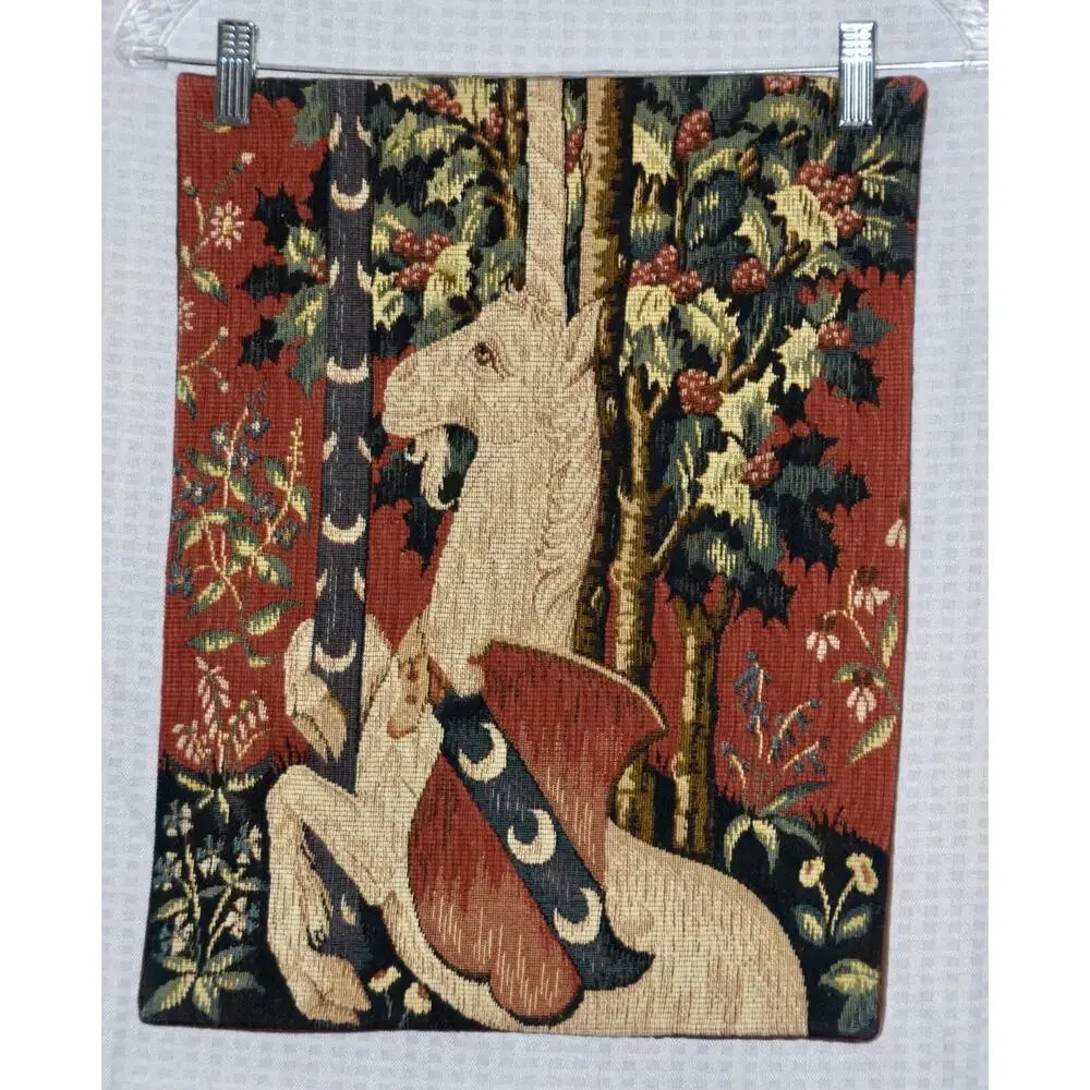 Allan Waller Ltd. Point de l'Halluin Tapestry Lady and the Unicorn Panel